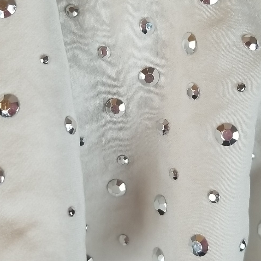 Metallic Studded Armani Exchange Sleeveless Blouse, S/P - Picture 3 of 8